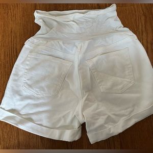 AG Jeans white maternity Jean shorts